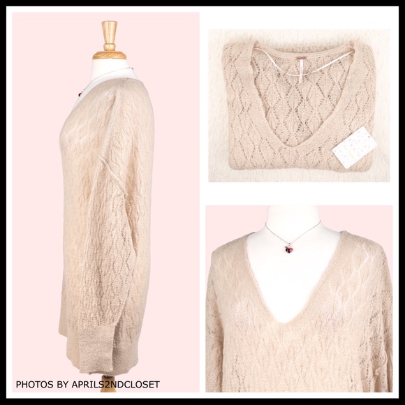 FREE PEOPLE PULLOVER TUNIC LUXE KNIT SWEATER A3C - Picture 11 of 16